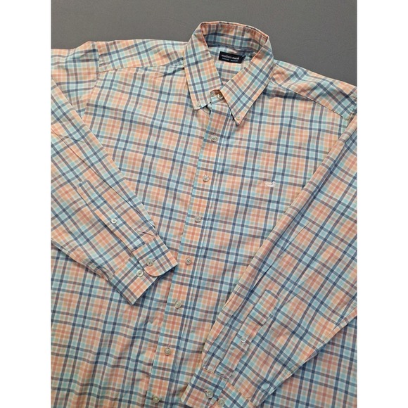 Southern Marsh Other - Southern Marsh Mens XL Pastel Plaid Cotton Long Sleeve Button Down Easter Preppy